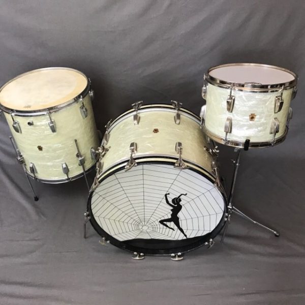 1950s WFL Drum Set in WMP Orange Tag Vintage Drums